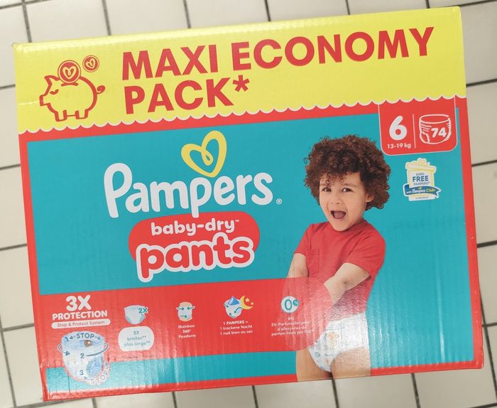 Couches Pampers baby-dry pants