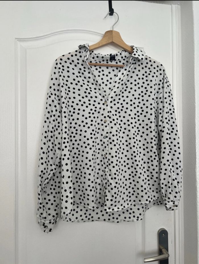 Chemise à pois
