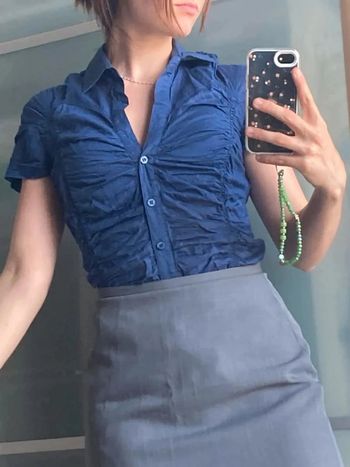 Chemisier froncé Mango taille s