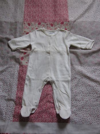 Pyjama velours jaune 6 mois