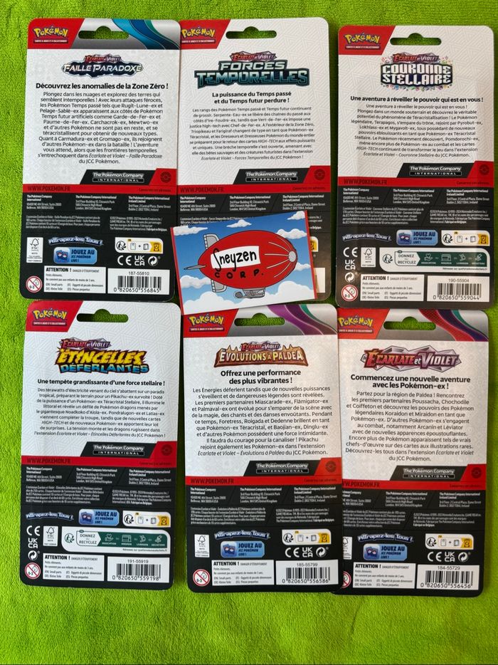 Lot de 6 Boosters Blisters Pokémon Bloc EV EVO1 EV02 EVO4 EV05 EV08 EV06 Neuf et Scellé - photo numéro 4