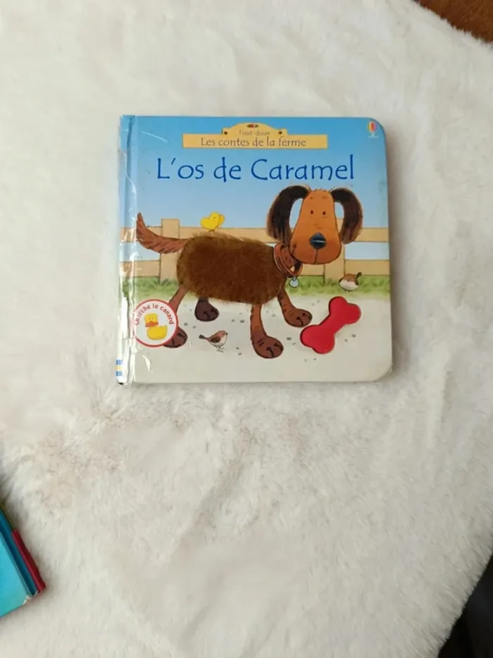 Livre enfant a touché