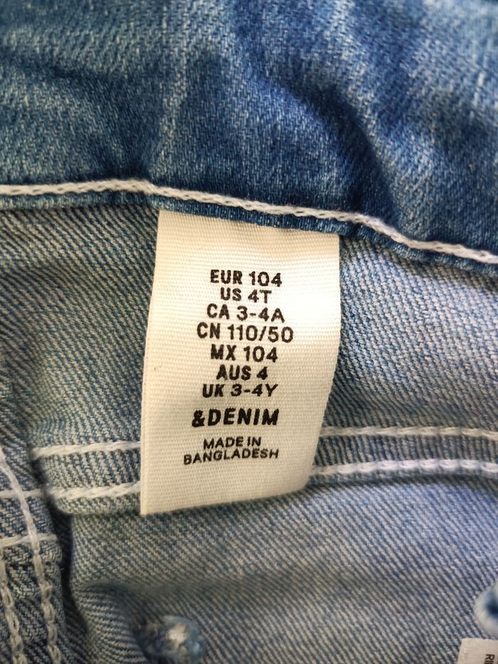 Combi salopette short jeans hm - photo numéro 3