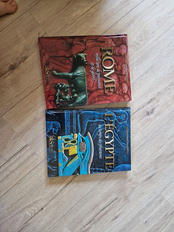 Lot de deux livres Rome Égypte pharaons reader's digest