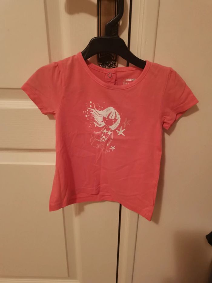 T-shirt manches courtes rose