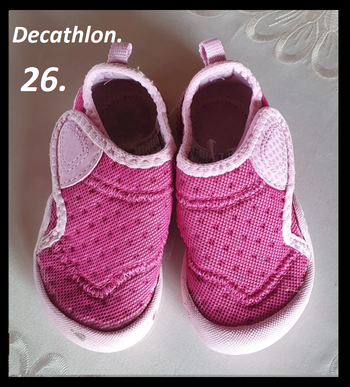 Paire de chaussons/basket fuchsia T: 26