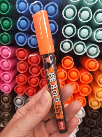 Marqueur acrylique orange Legami 