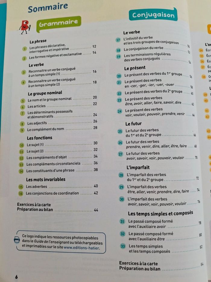 Bescherelle Manuel de français CM1 - Mon cahier d'étude de la langue élève Édition Hatier Neuf - photo numéro 4