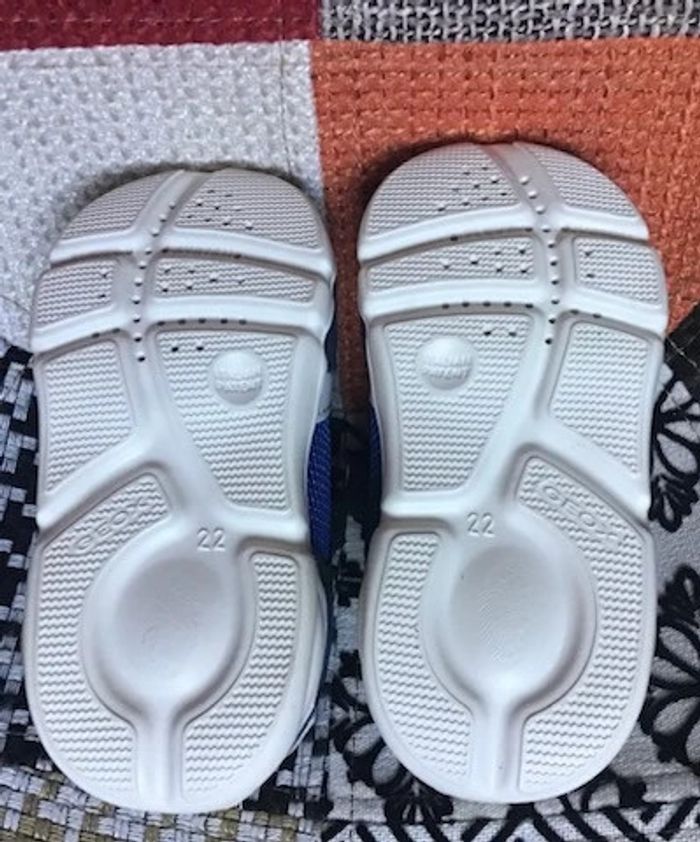 Basket garçon à scratch Geox neuve bleue taille 22 - photo numéro 4