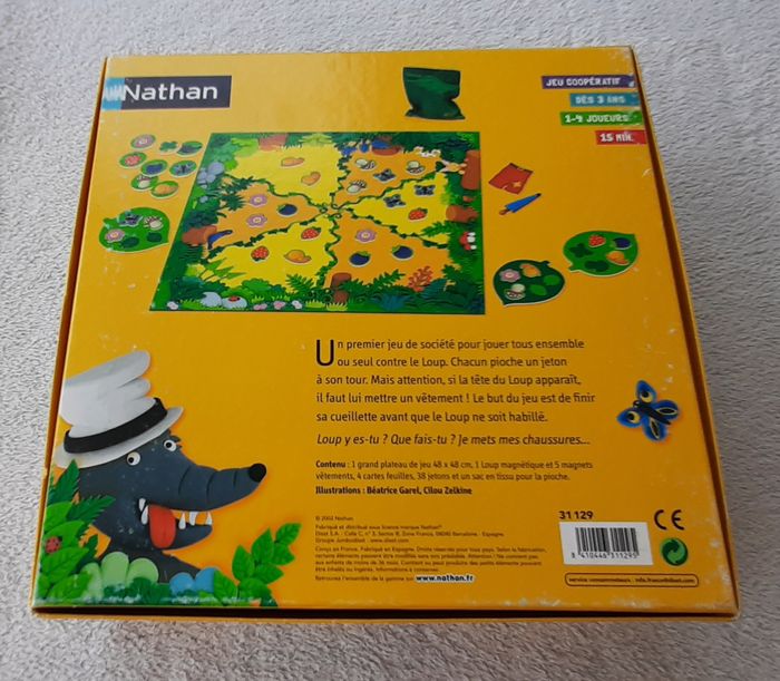 Le Jeu du Loup Nathan 2021 – Jeu coopératif enfant complet - photo numéro 2