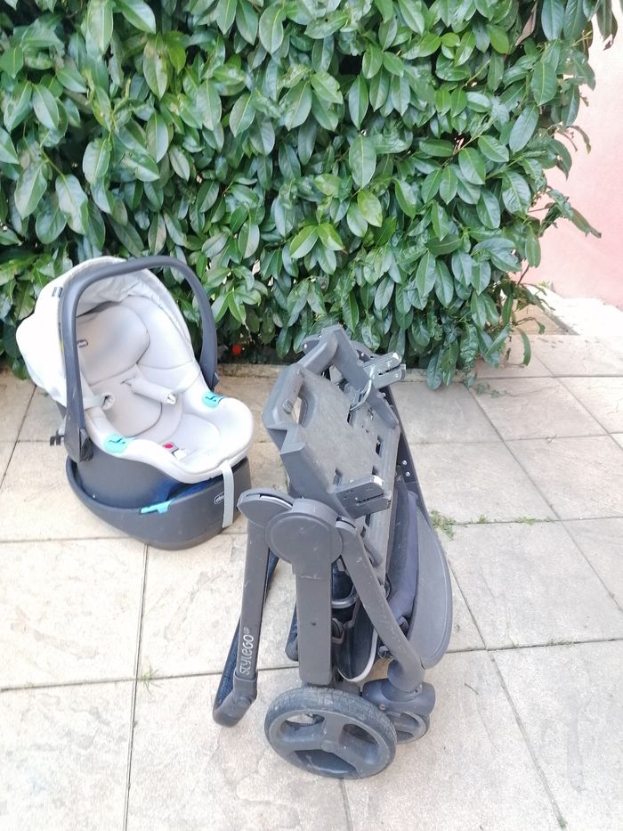 Poussette trio chicco grise - photo numéro 4