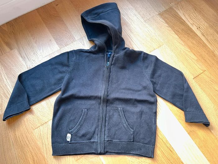 Pull sweat gilet zippé à capuche garçon Kiabi