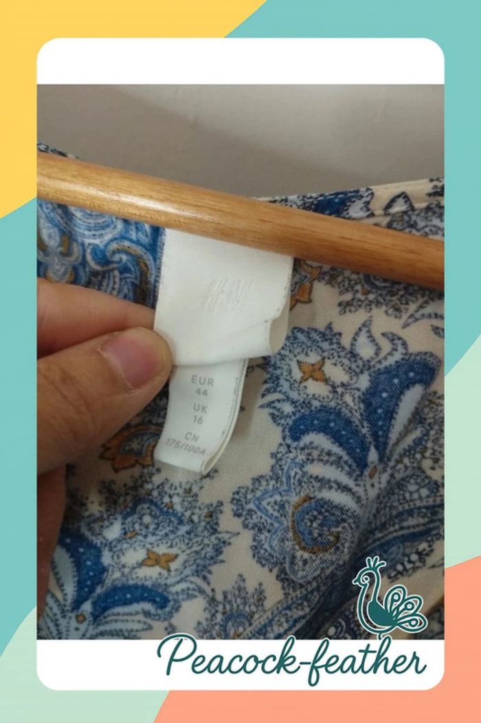 Tunique robe h&M bleue 44 - photo numéro 7