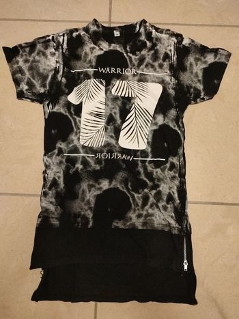 T-shirt chiné rallonger