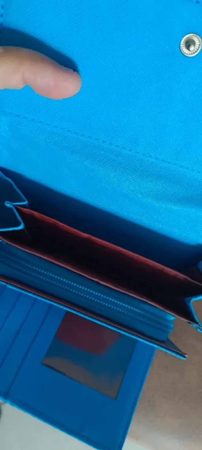 Sac à main cabas bandoulière en jeans et portefeuille assorti - photo numéro 10