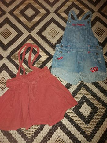 Lots de deux salopette.