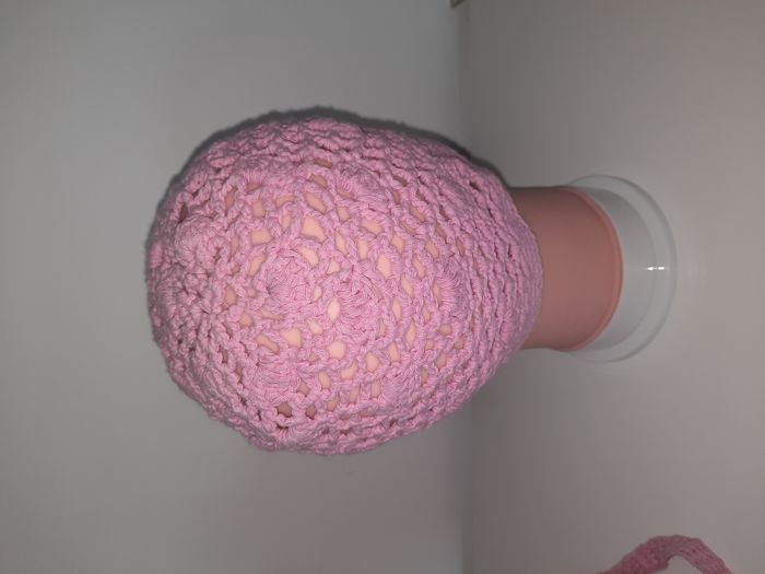 sac et bonnet rose crochet - photo numéro 5