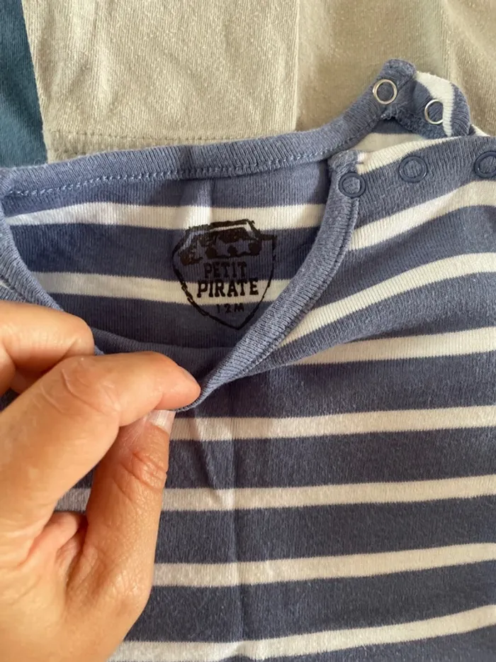 Lot 5 t-shirt manches longues 12 mois - photo numéro 3