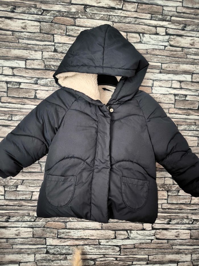 💙 Superbe doudoune TAO pailletée bleue marine 18 mois 💙 - photo numéro 2