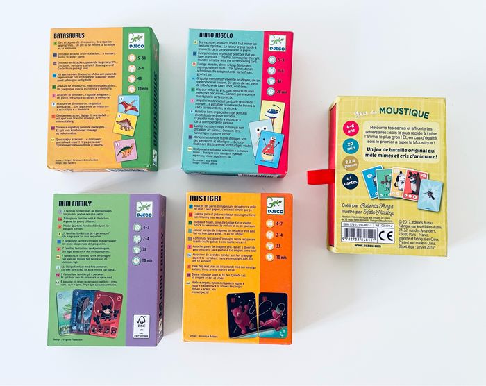 Lot de 5 jeux de société Djeco - photo numéro 2