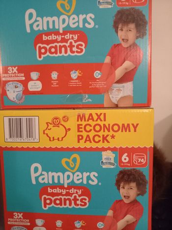 Couches pampers 148 pants taille 6