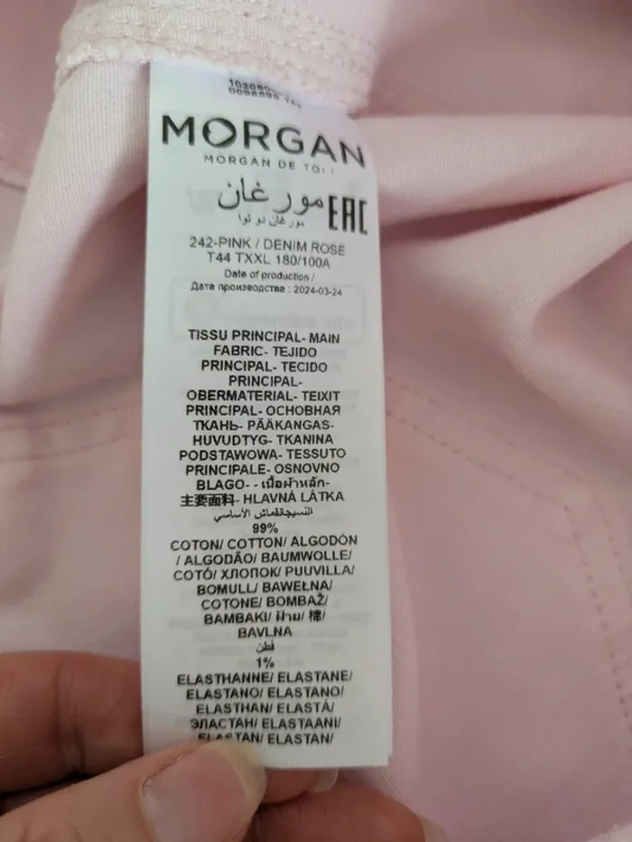 Pantalon neuf rose - Morgan - taille 44 - photo numéro 5