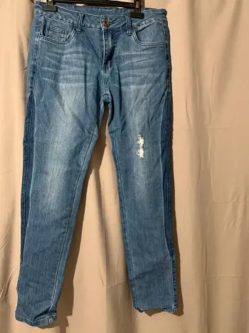 Jeans effet usé