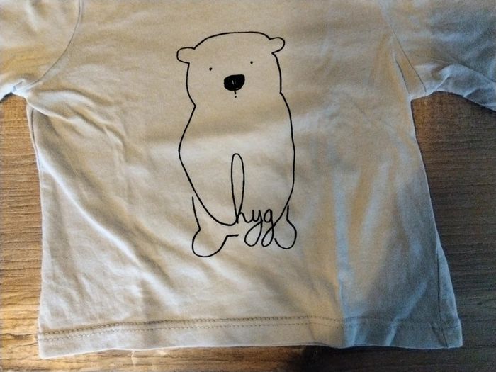 T-shirt ours polaire bébé 3 mois - photo numéro 2