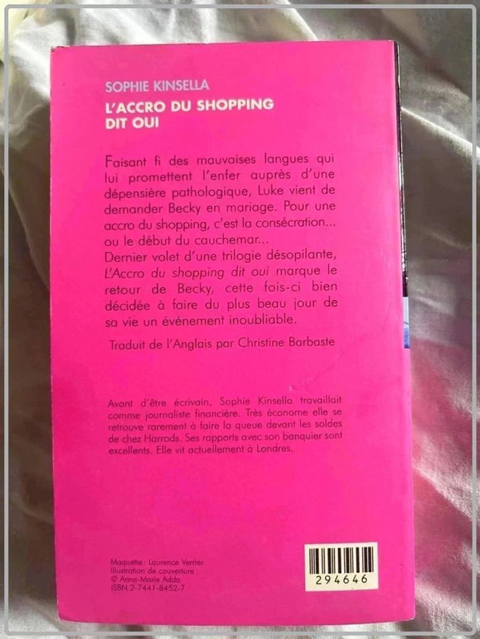 Sophie kinsella - l'accro du shopping dit oui - photo numéro 2