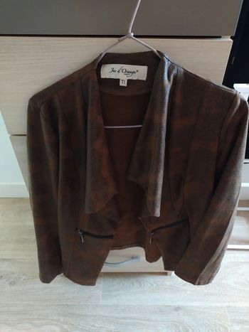 Veste fine similicuir Jus d'orange