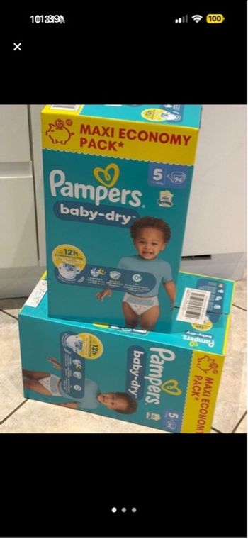 Lot couches Pampers