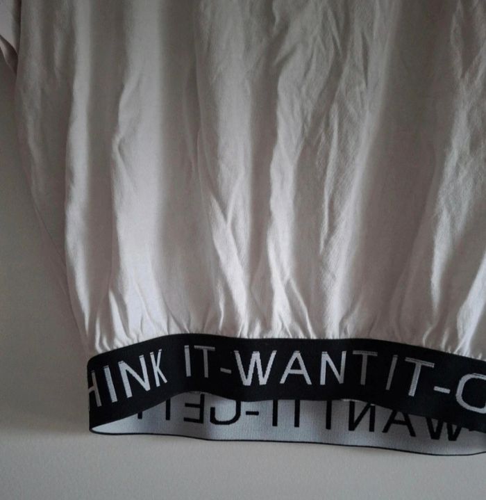 T-shirt blanc crop top - photo numéro 2