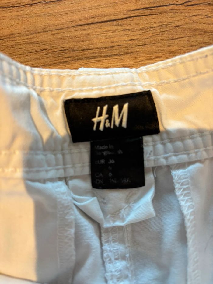 Short blanc H&M taille 36 - photo numéro 2