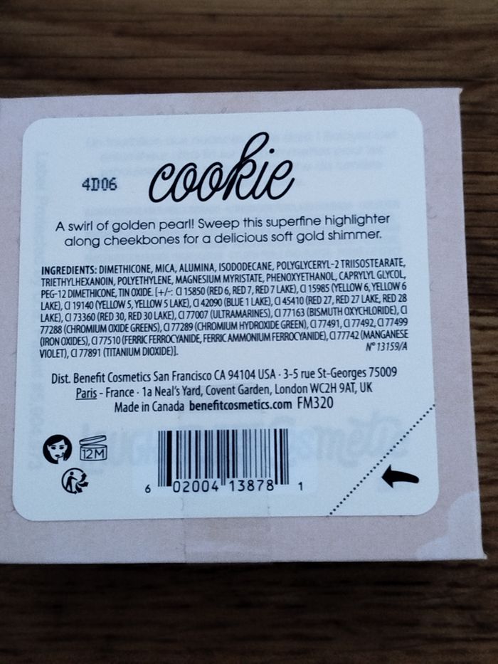Benefit cookie 8g - photo numéro 2