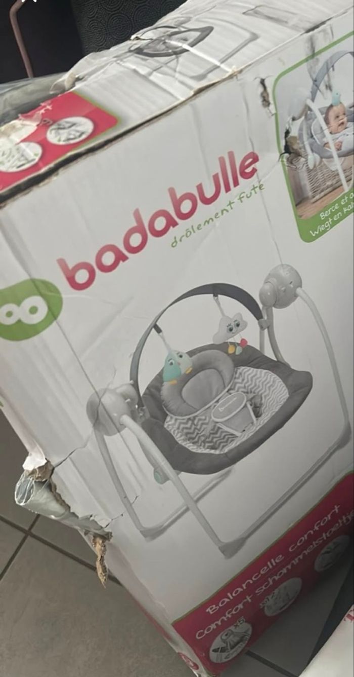 Balancelle bebe badabulle bon etat - photo numéro 4
