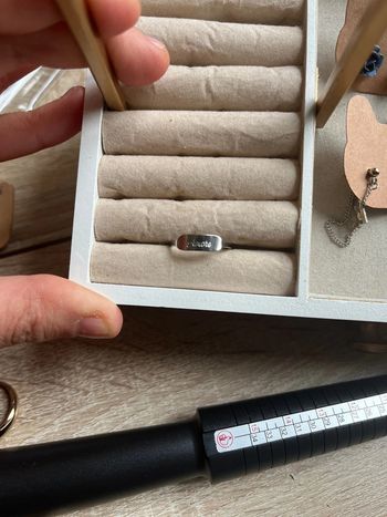 Bague inscription « amore » taille ajustable