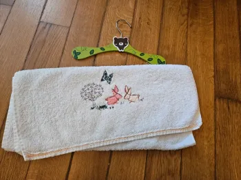 Serviette de toilette Carré Blanc