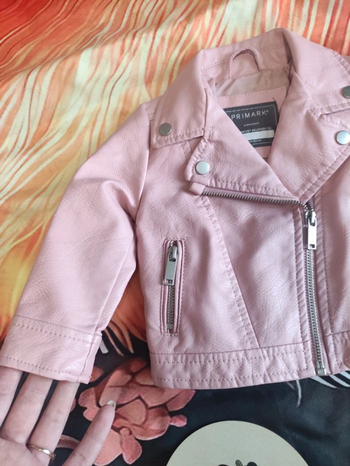 Manteau blazer rose pâle 6 mois - photo numéro 2