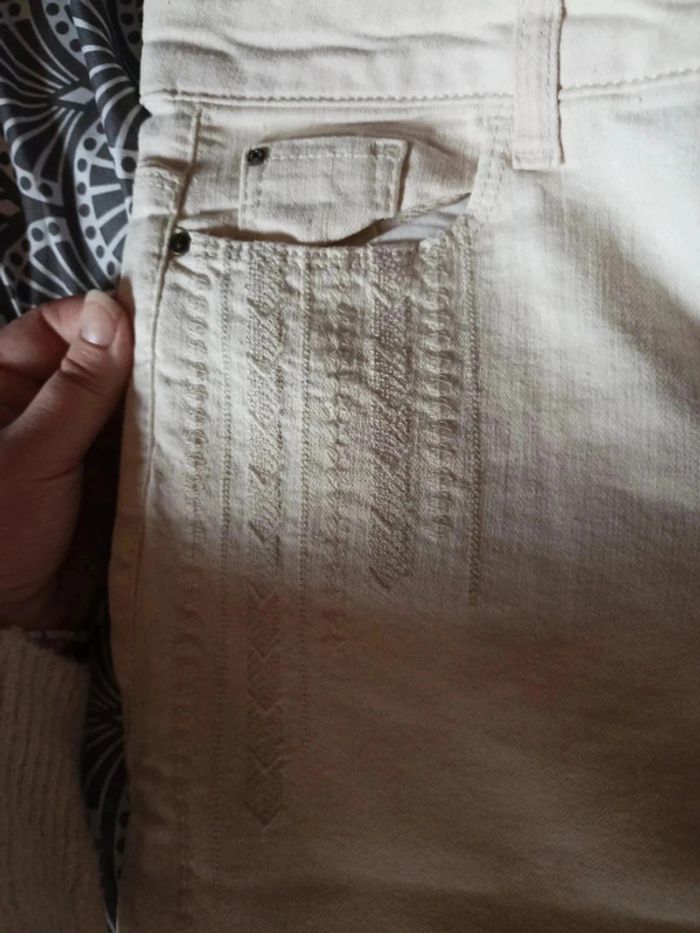 Pantalon crème esprit - photo numéro 2