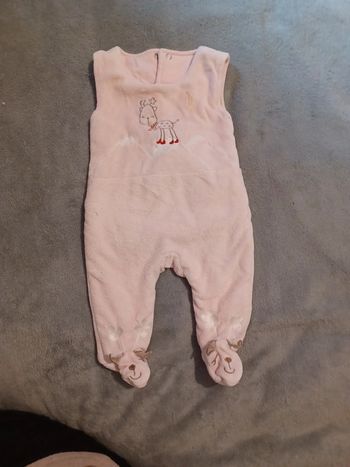 Combinaison chaude  grenouillère Noël rêne 1 mois