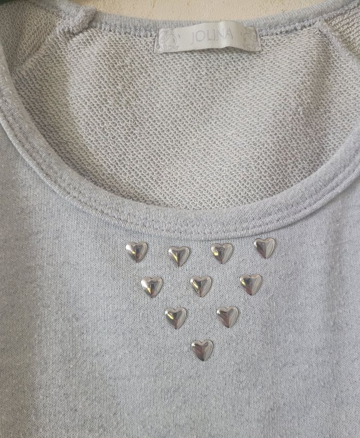 🌼😳 T-shirt gris clair Jolina - photo numéro 4