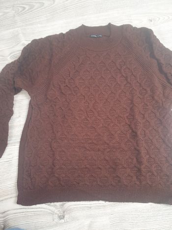 Pull marron  femme