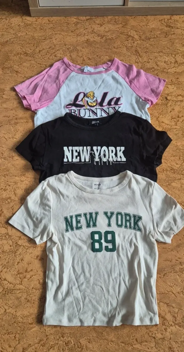 3 tee shirts