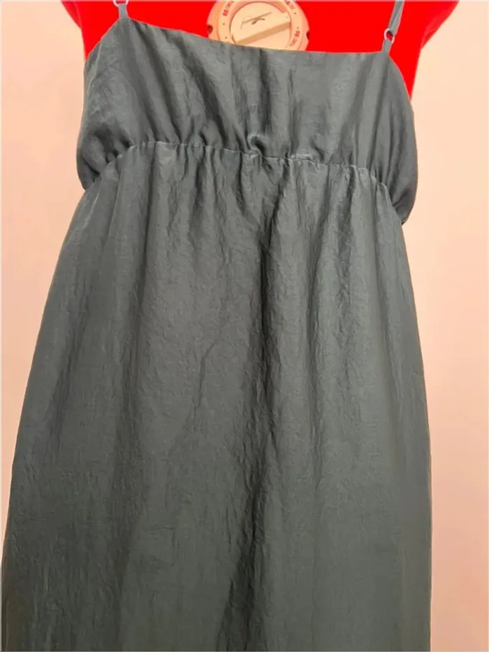 Robe longue vert foncé Nafnaf - photo numéro 8