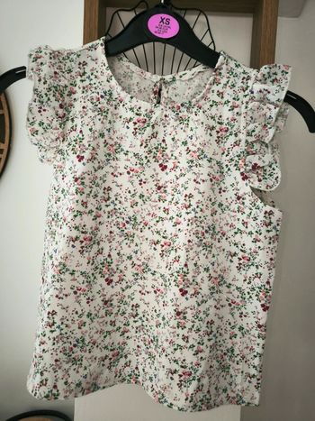 Top haut shein fleurs liberty fille