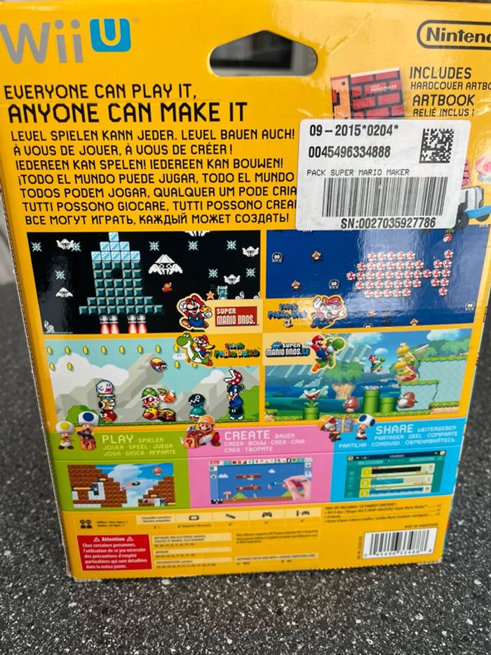 Super Mario Maker Wii U collector - photo numéro 2