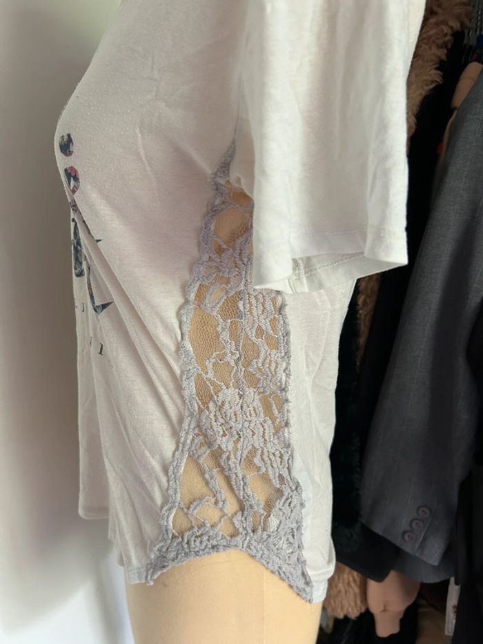 Teeshirt blanc Hollister - photo numéro 5