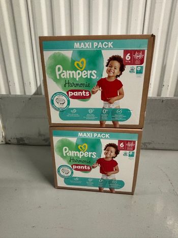 2 maxi pack couches Pampers harmoni pants taille 6 