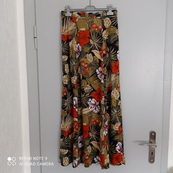 Jupe à fleurs tropicales t36/38