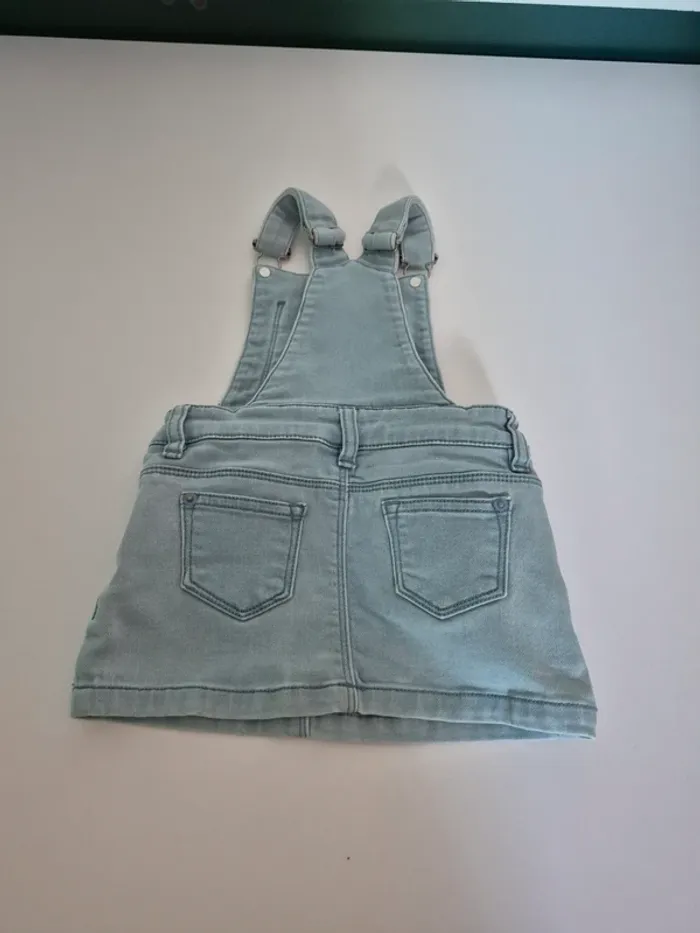 Robe salopette en jean clair Bel&Bo Baby - Taille 86 (18-24 mois) - photo numéro 4